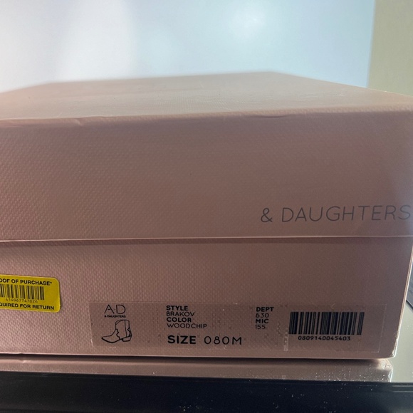 Ad & Daughters Brakov Woodchip Women Western Brown Booties 8M Leather Coc Embos - Picture 11 of 14